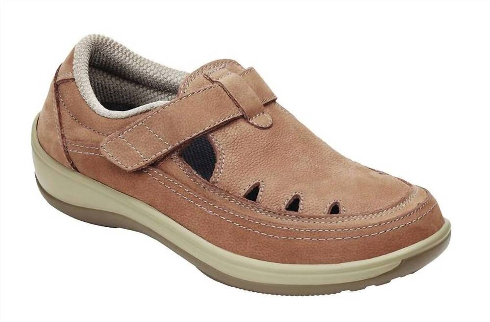 NEW ORTHOFEET women's serene mary jane orthopedic shoe in tan
